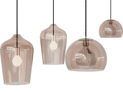 现代玻璃灯罩吊灯