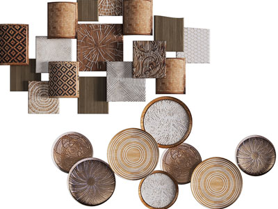 现代木制墙饰挂件