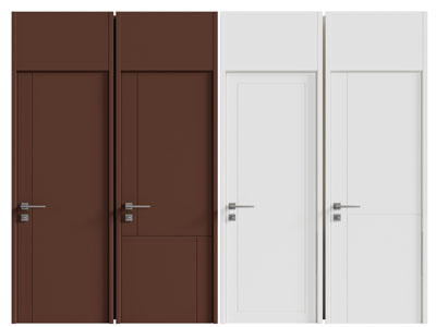 现代单扇平开门