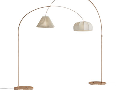 现代弯头落地灯