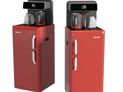 现代红色茶吧饮水机