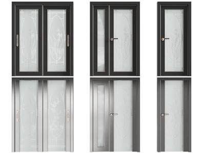 新中式玻璃推拉门、平开门