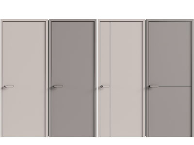 现代单扇平开门