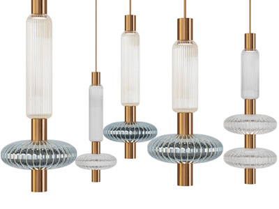 现代玻璃灯罩吊灯