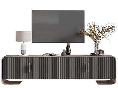 现代电视柜、电视机