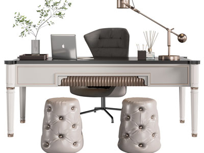 新古典书桌椅组合