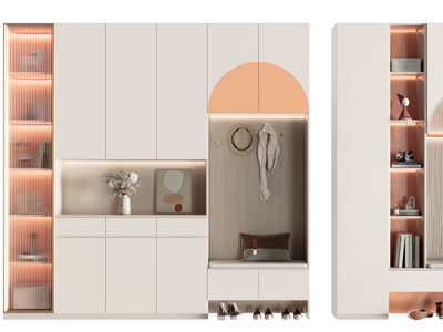 现代玄关装饰鞋柜