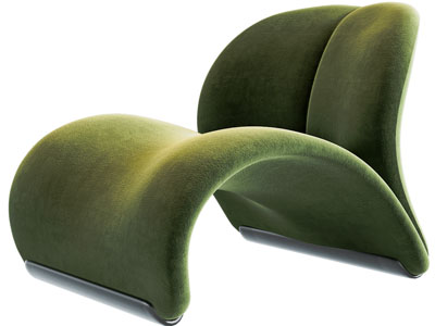 现代布艺单人休闲沙发3d模型 现代布艺单人休闲沙发