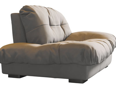 现代布艺单人沙发3d模型 现代布艺单人沙发