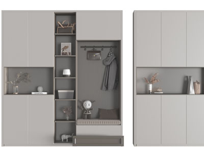 现代玄关装饰鞋柜