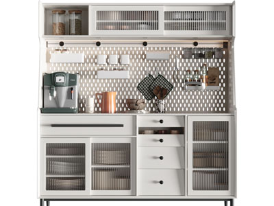 北欧玻璃柜门的餐边柜