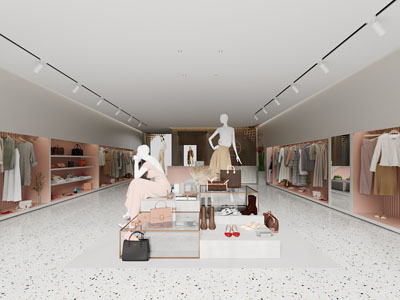 现代女装专卖店、服饰鞋帽