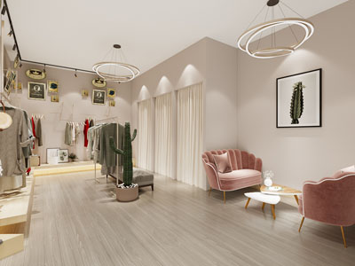 现代轻奢服装专卖店