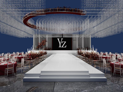 现代酒店婚庆宴客厅、就餐区