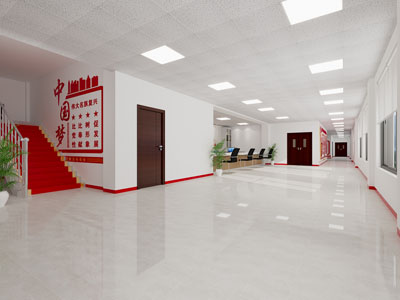 现代党建楼梯间、办事大厅