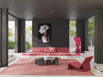 现代露台、会客厅、休闲室