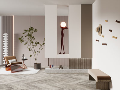 侘寂风玄关门厅