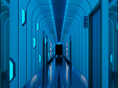 后现代走廊过道