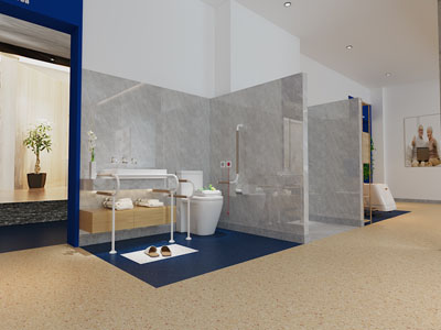 现代疗养院公共卫生间、助浴室