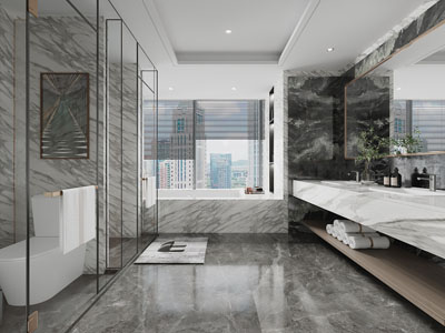 现代卫浴间、洗手间