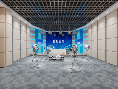 现代法制电台直播间、演播室