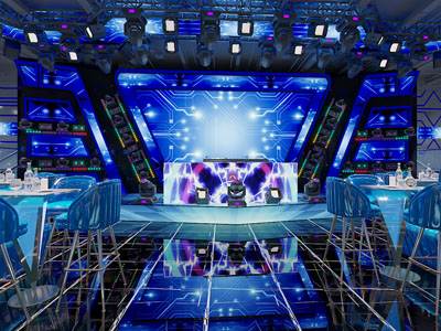 后现代酒吧舞台