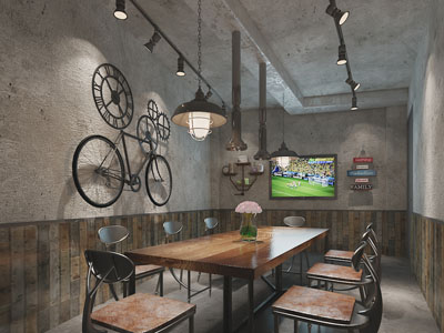 工业loft饭店餐馆包厢包间