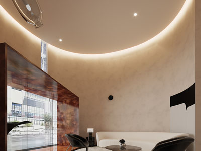 现代售楼处洽谈接待区