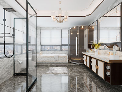 新中式卫浴间、洗手间