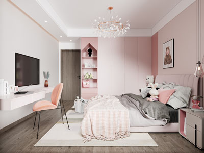 现代轻奢卧室、公主房、儿童房