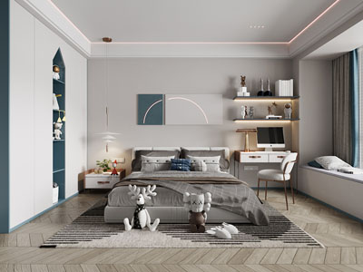 现代卧室、儿童房