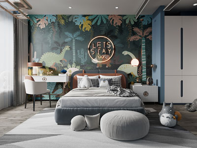 现代卧室、儿童房