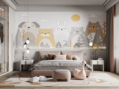 现代卧室、儿童房、公主房