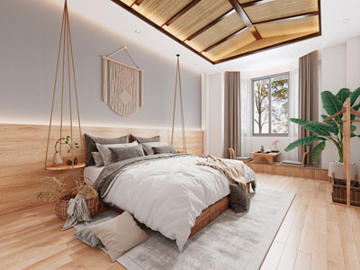 侘寂风酒店客房