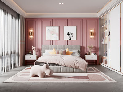 现代轻奢卧室、儿童房、公主房