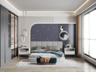 现代卧室、儿童房