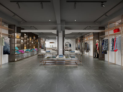 工业loft服饰鞋帽店