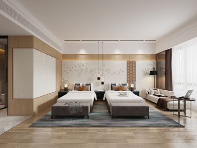 新中式酒店客房