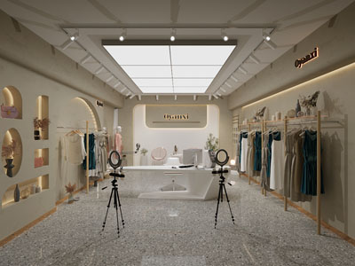 现代女装直播间