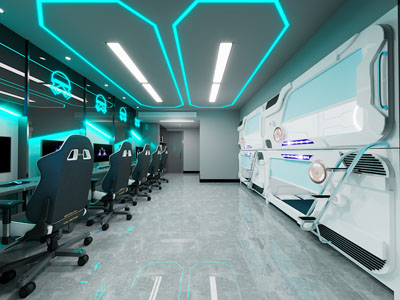 后现代电竞游戏包房