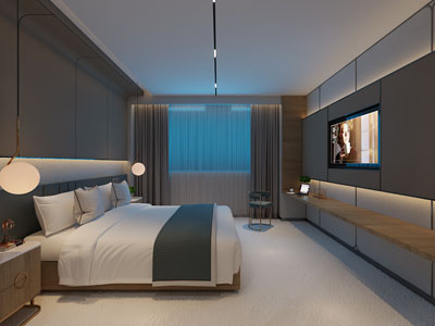 新中式酒店客房