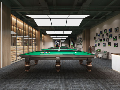 欧式台球室、台球馆