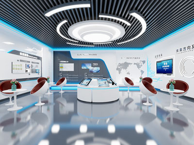 现代科技公司展厅展览