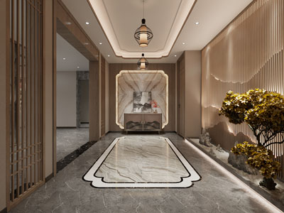 新中式玄关门厅