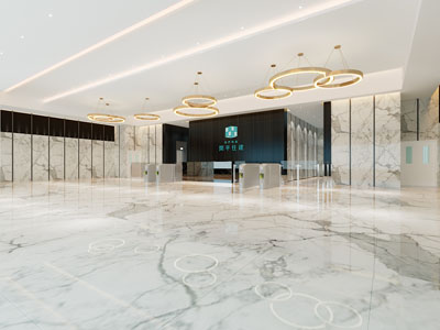 现代公司写字楼大厅