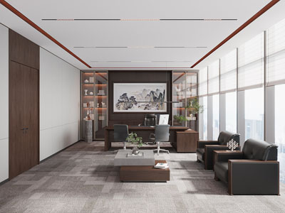 新中式董事长、总经理办公室