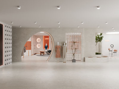 侘寂风女装专卖店、直播间