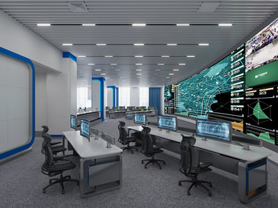 后现代指挥控制中心、监控室