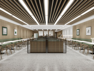 现代饭店餐馆就餐区