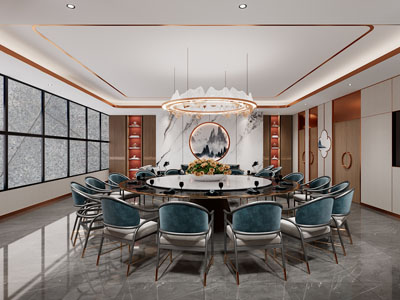 新中式酒店包厢包间